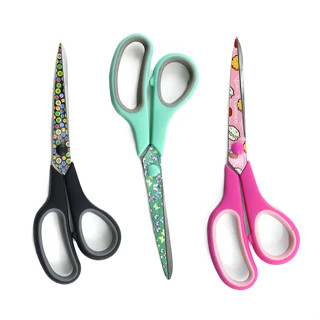 Tesoura Circulo Comfort Estampada 21,5 Grande Original Domestico em Oferta na Shopee