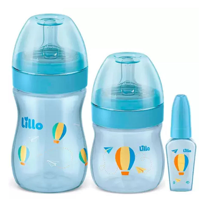 Kit Mamadeira Lillo Evolution 50ml 150ml e 240ml - 3 Peças