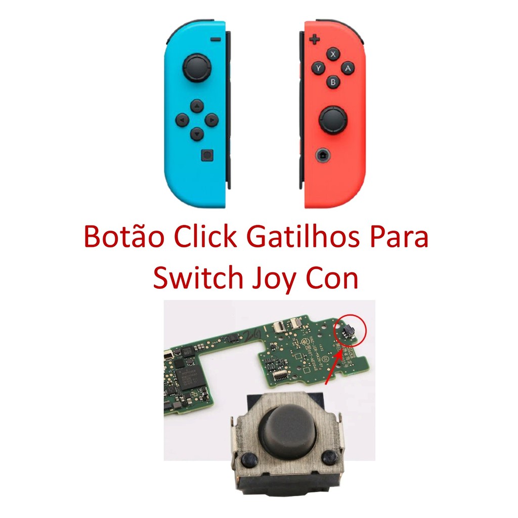 Botão Click Interruptor Gatilhos R Para Joy Con Controle Nintendo Switch Padrão / OLED