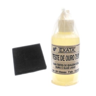 Teste Ouro Exata Prata - Pedra De Toque + Reagente 18k Com 30 Ml Temos Outros em Oferta na Shopee