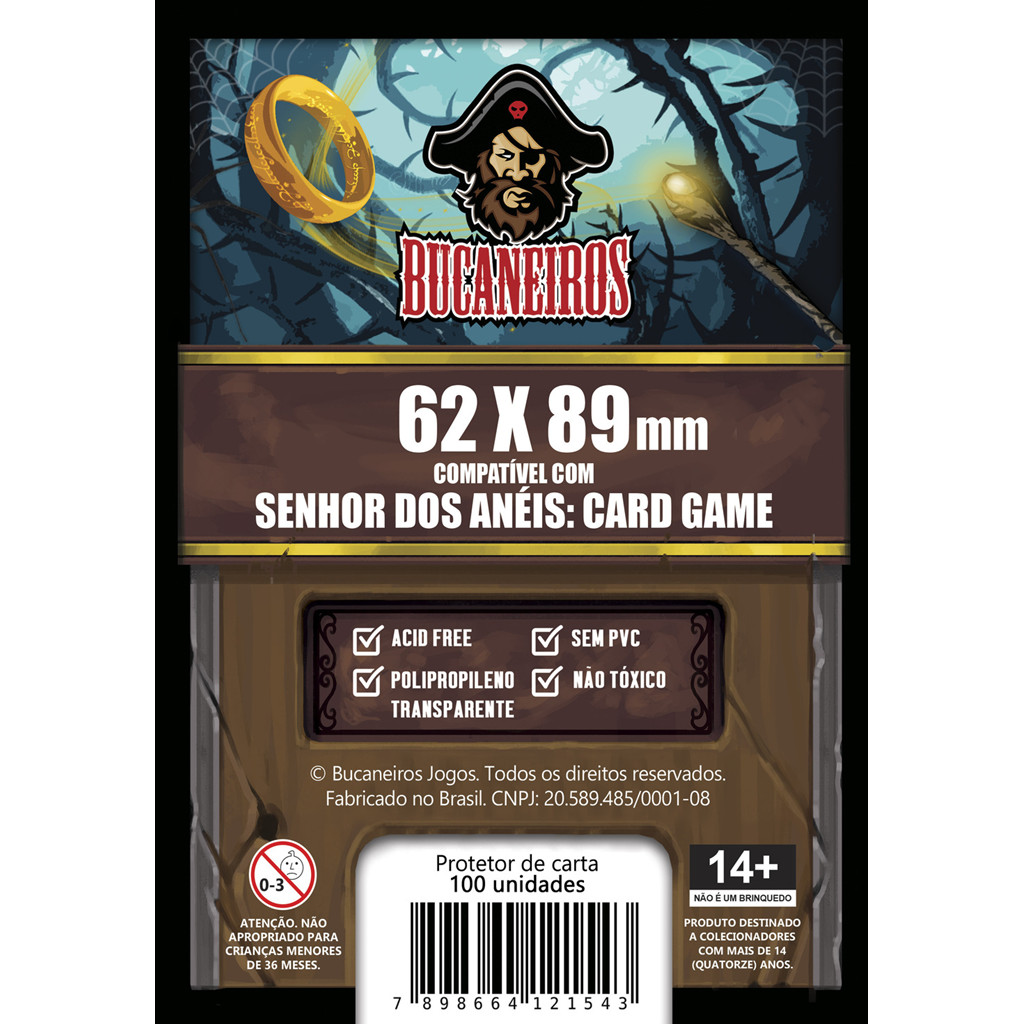 Sleeve Bucaneiros 62 x 89 Senhor dos Aneis: Card Game - 100 unidades