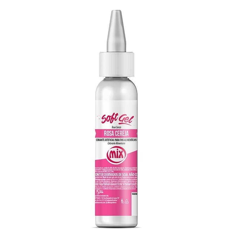 Corante Softgel Rosa Cereja 60g Mix - Food & Beverages
