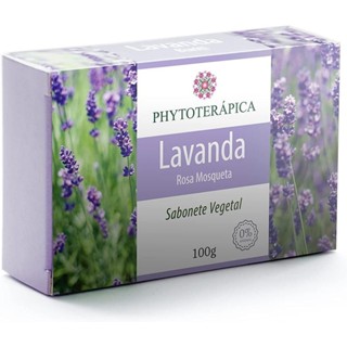 Sabonete de Lavanda & Rosa Mosqueta - Aromaterapia - Vegano, Cruelty-free - 100g em Oferta na Shopee