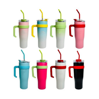 Caneca Térmica com Canudo e Alça 1.25 Litros Copo Para Viagem Térmico Aço Inox em Oferta na Shopee