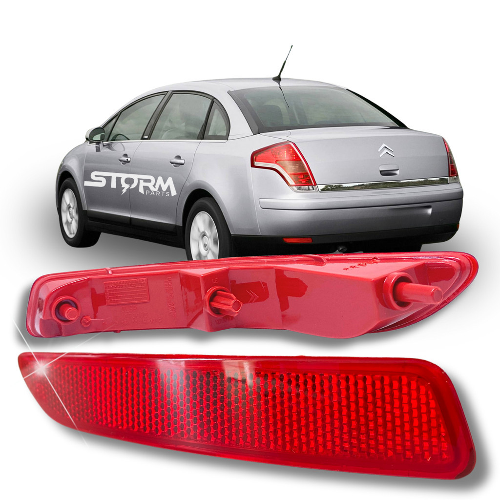 Refletor Lado Direito Passageiro Citroen C4 Pallas 2007 A 2013 Parachoque Traseiro Olho de Gato