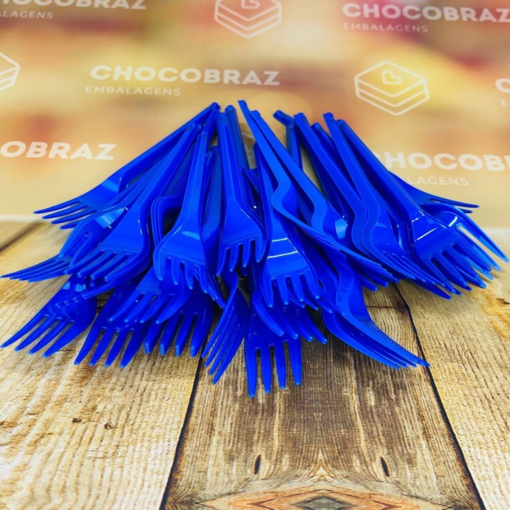 50~250 GARFO SOBREMESA PS AZUL BELLO FESTAS em Oferta na Shopee