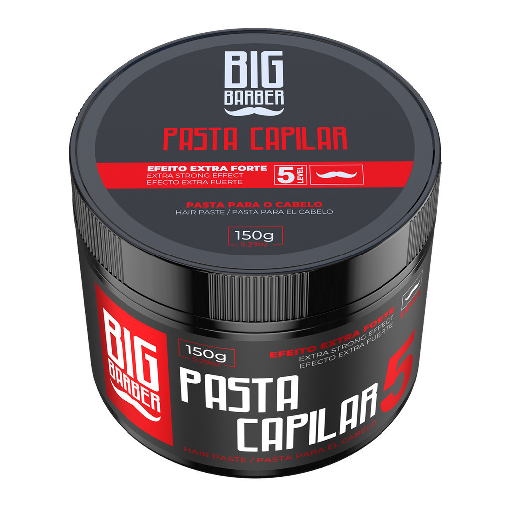 Pasta Capilar Big Barber 150g Level 5 Efeito Extra Forte Profissional em Oferta na Shopee