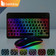 BETTDOW  teclado sem fio com retroiluminação RGB arco-íris e mouse sensível ao toque adequado para iPad iOS Android Win
