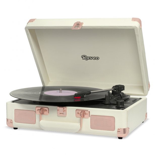 Vitrola Sonetto Rose Gold, Bluetooth USB Bivolt Rose Raveo — imagem 2 de 2