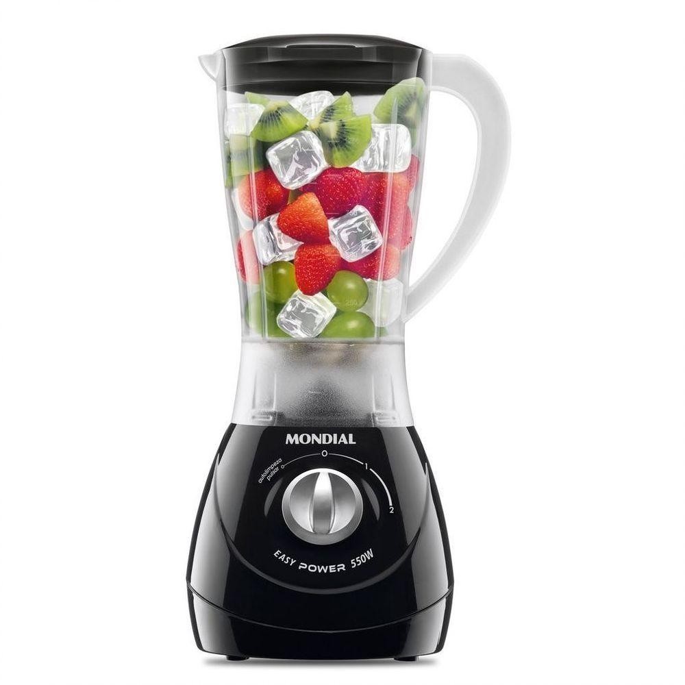 Liquidificador Mondial Easy Power 550W 2 Velocidades L-550 Preto 110V
