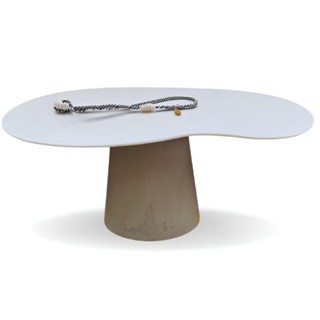 Mesa De Jantar Cone Orgânica Bean 160x90cm em Oferta na Shopee