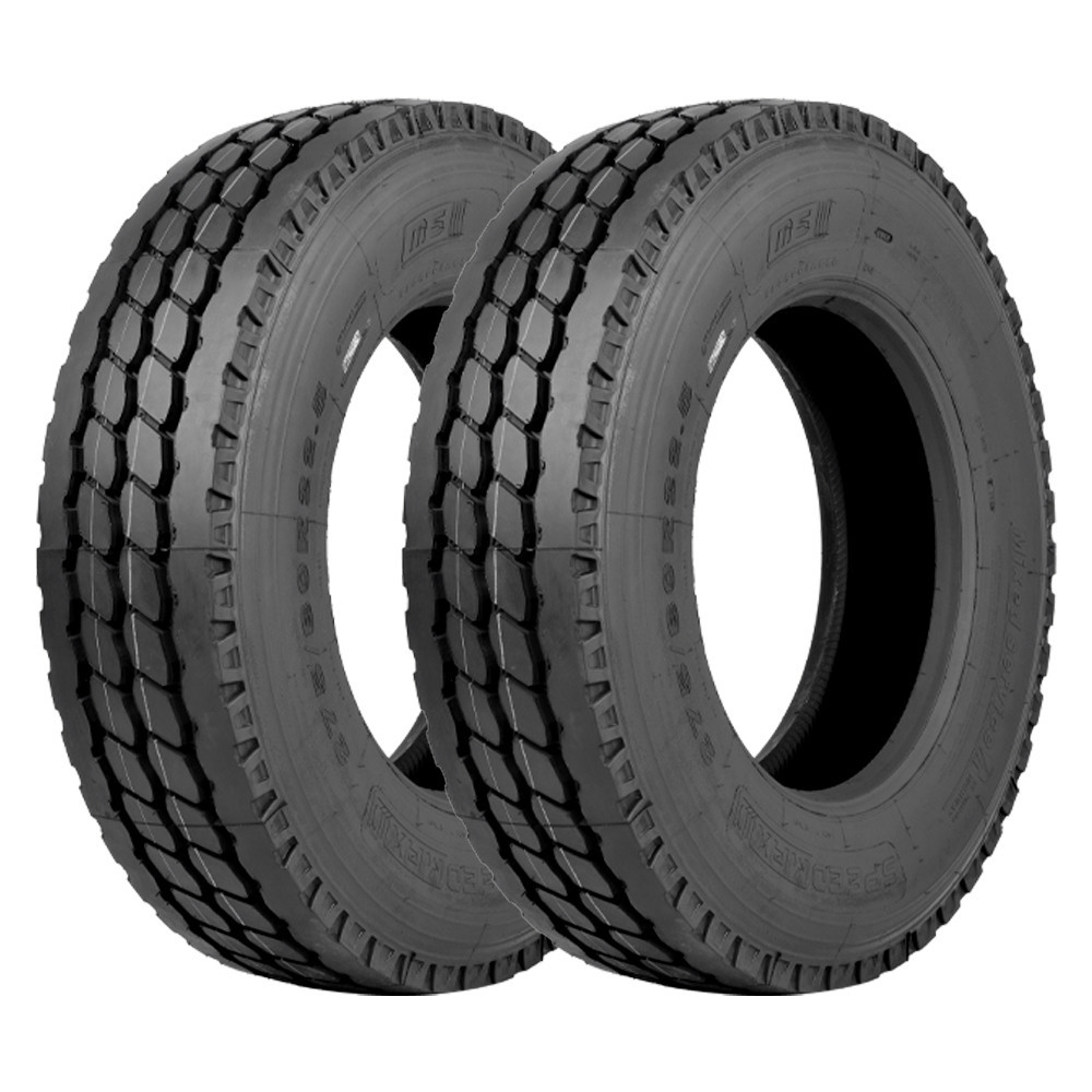 Jogo 2 Pneus Speedmax Aro 22.5 M5 275/80R22.5 149/146L 16 Lonas em Oferta na Shopee