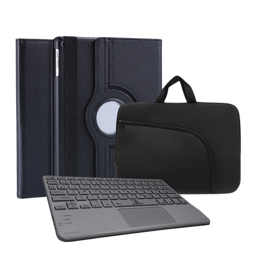 Case Rotativa + Teclado s/ Fio + Bolsa Protetora p/ Tablet Samsung Galaxy X200 X205