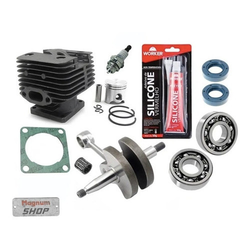 Kit Cilindro Motor Completo Para Roçadeira St Fs380 Fs 380