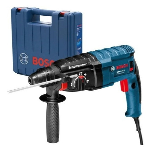 Martelete Perfurador Rompedor GBH 2-24d 820w 110v + Maleta Bosch