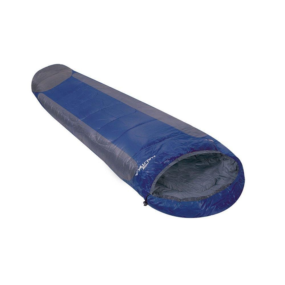 Saco De Dormir Mummy -1°c A +8°c Azul E Cinza - Nautika em Oferta na Shopee