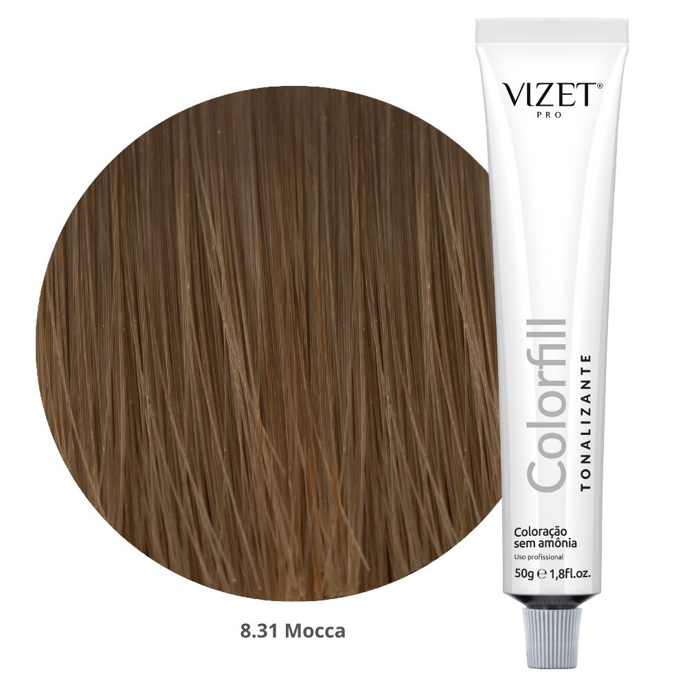 Tonalizante Capilar Colorfill 8.31 Mocca 50gr Vizet