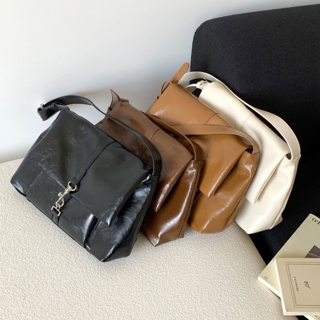 Bolsa Feminina Ombro Couro Sintético Trabalho Média Social