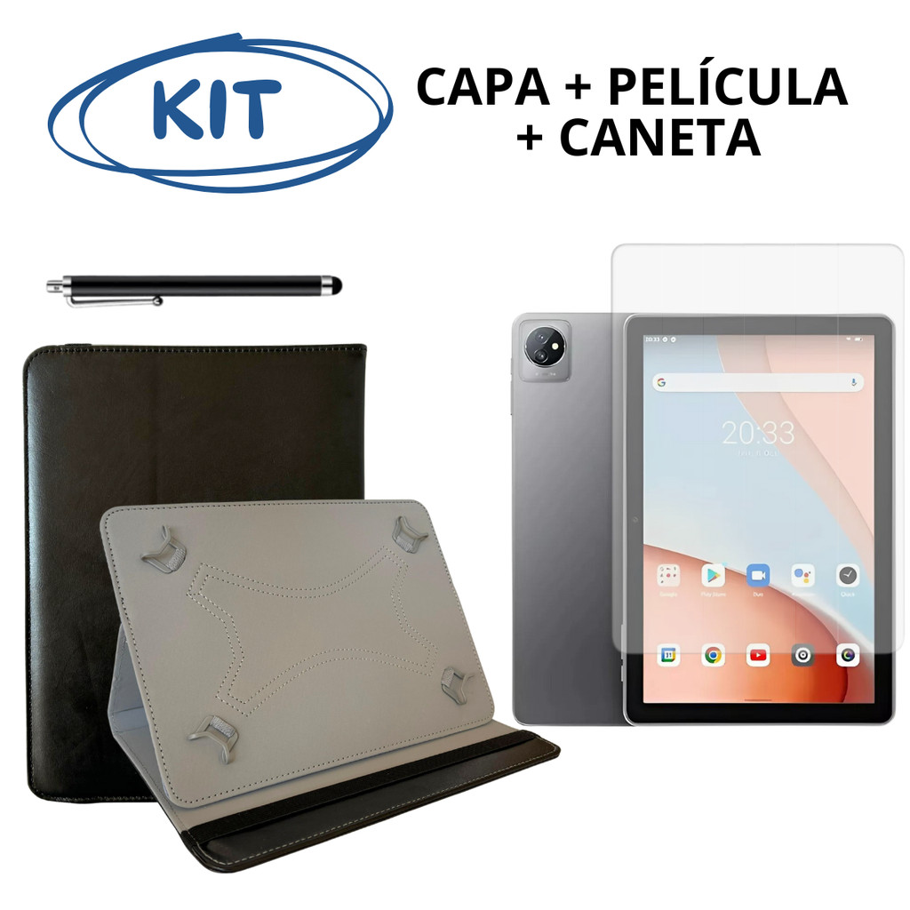 Kit Capa + Película Hidrogel + Caneta Para Tablet Blackview Tab 7 de 10"