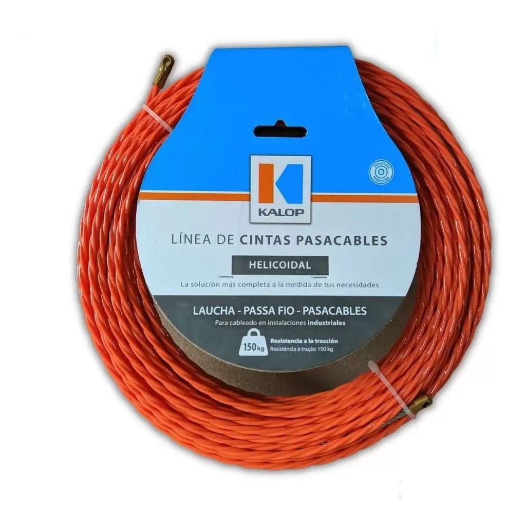 Espia Guia Sonda Passa Fio Helicoidal 10mts 150kg Kalop SEM CARRETEL