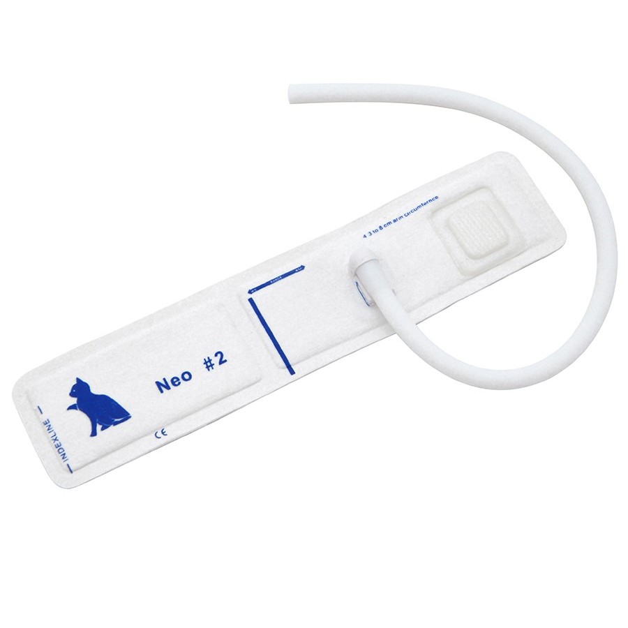 Braçadeira Pressão Veterinária Nº2 1 Via PNI Manguito Animal Monitor Multiparamétrico Compatível Clínico Hospitalar