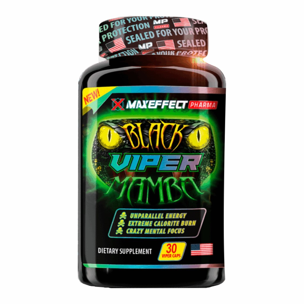 Black Viper Mamba 30 Cápsulas Original Suplemento Alimentar