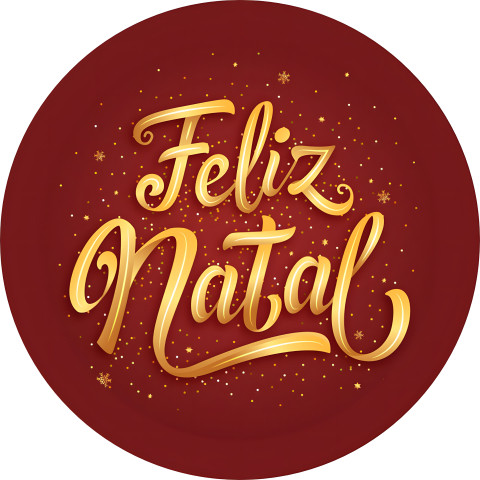 NOVO Painel Festa Infantil Redondo Feliz Natal, Amarelo Dourado, Fundo Vermelho Escuro + Arco, Suporte incluso. Fazemos personalizado com qualquer tema. Confeccionado em Lona fosca, impressão de alta resolução. cenário , p/ Decoração