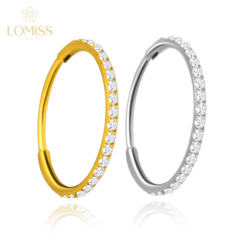 Piercing Orelha Aço Cirúrgico Nariz Argola Hipoalergênico PVD 6-12mm Helix Conch Tragus Cartilagem Daith Septo Hélix em Oferta na Shopee