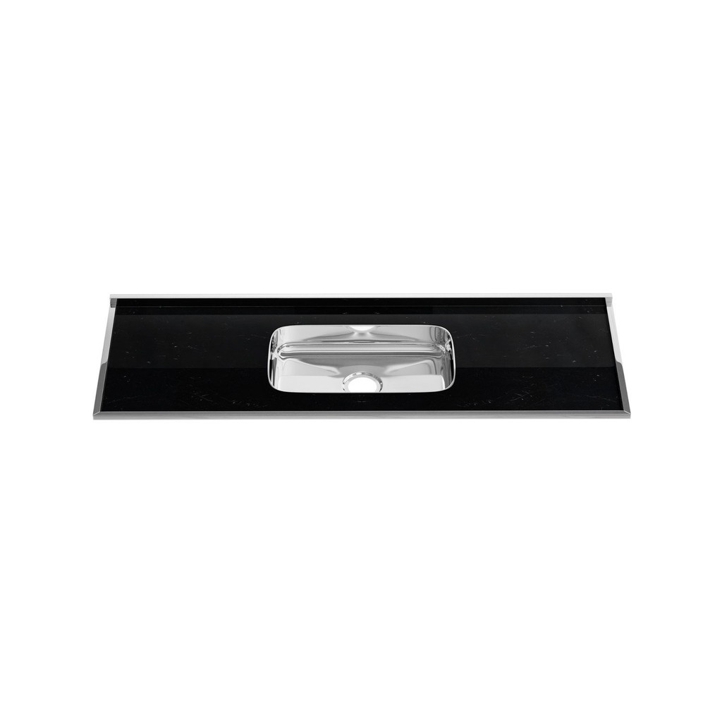 Pia para Cozinha Laminado Inox 150x53cm Forminox Preto - Home & Living