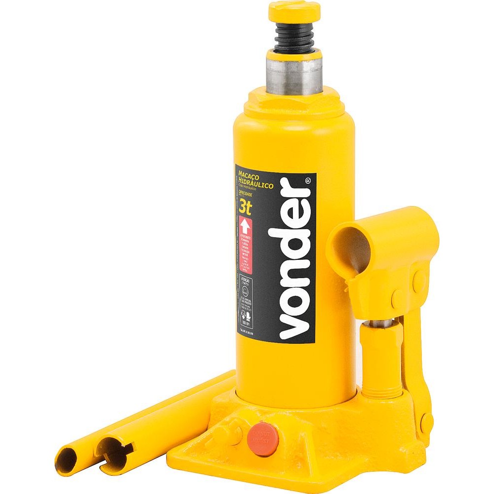 Macaco Hidráulico Garrafa 3 Toneladas 1 Estágio Vonder em Oferta na Shopee