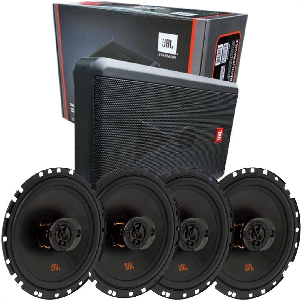 JBL: Caixa Amplificada Slim SW8A-MS 3 Canais e 2 Pares de Alto-falante 6TRFX55