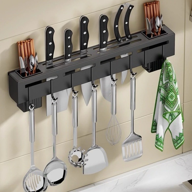 Suporte Para Armazenamento De Facas Ganchos Talheres Utensílios De Cozinha De Ferro