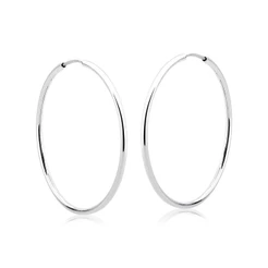 Argola Feminina de Prata 925 Redonda 30mm