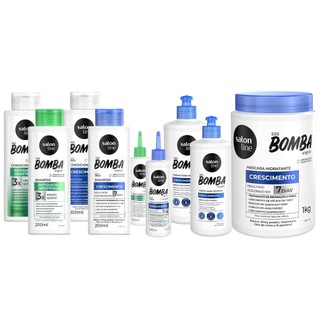 Kit SOS Bomba Antiqueta Crescimento Hidratação Salon Line em Oferta na Shopee