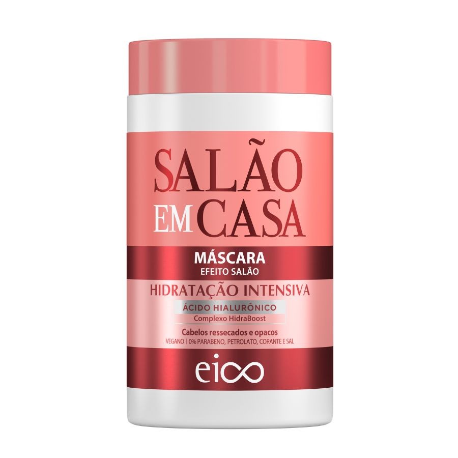 Eico Máscara Creme Tratamento Capilar Salão Em Casa Hidratação Intensiva Ácido Hialurônico 1kg - Beauty