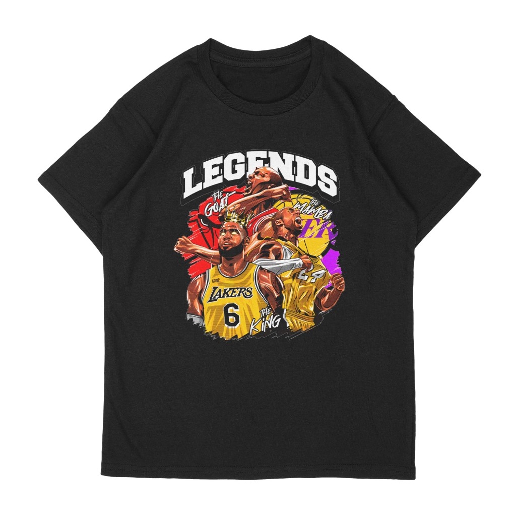 Camiseta Masculina 100% Algodão Basquete Lendas Legends Blusa Novidade Envio Já