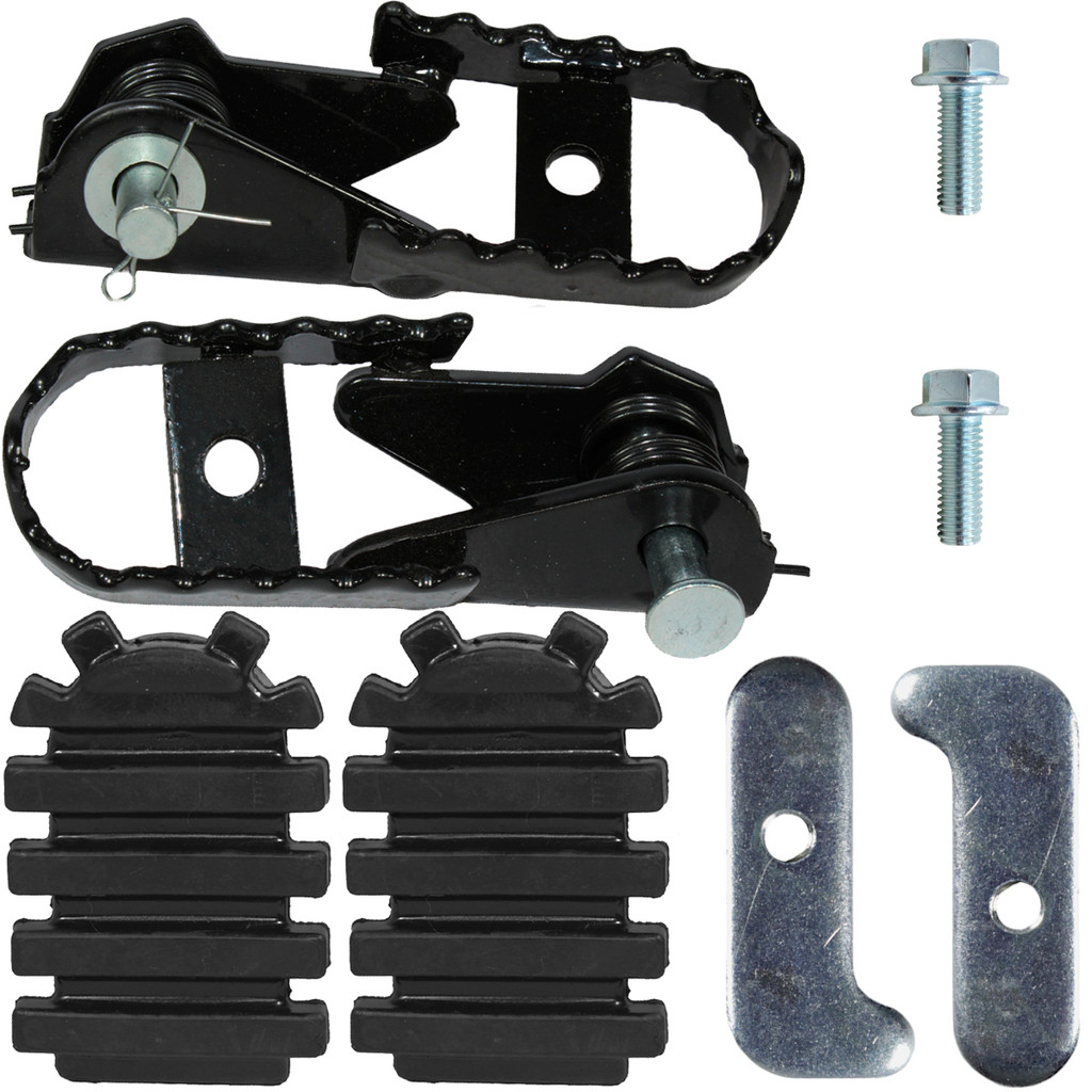 Par de pedaleira dianteira completa NXR125 NXR150 NXR160 Bros XRE300 NX400 XR200 NX200 Nova XRE Sahara XR250 Tornado CRF230 CRF250F XRE190
