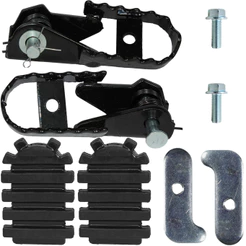 Par de pedaleira dianteira completa NXR125 NXR150 NXR160 Bros XRE300 NX400 XR200 NX200 Nova XRE Sahara XR250 Tornado CRF230 CRF250F XRE190