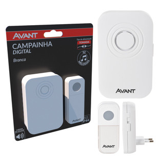 Campainha Digital Sem Fio Tomada 110v/220v Ip44 Branco Avant em Oferta na Shopee
