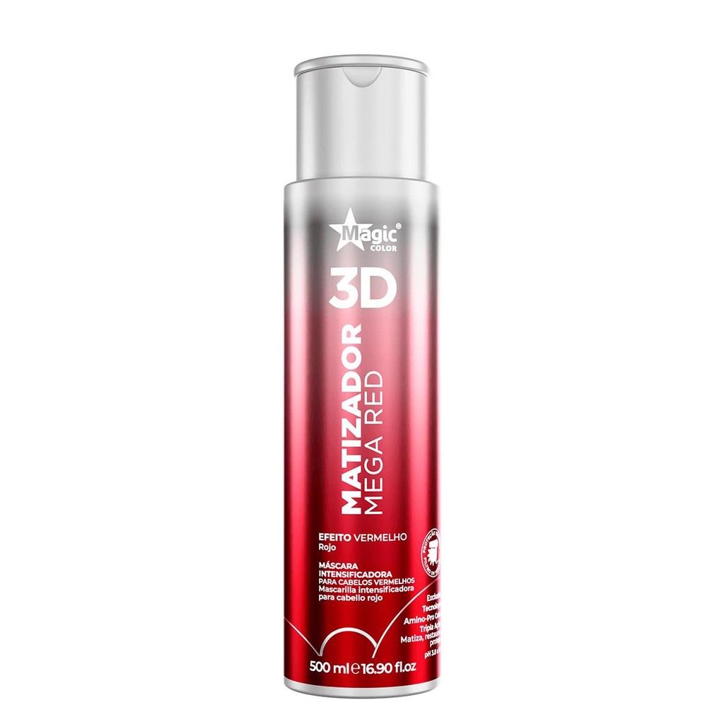 Magic Color Gloss Matizador 3d Mega Red 500ml - Beauty