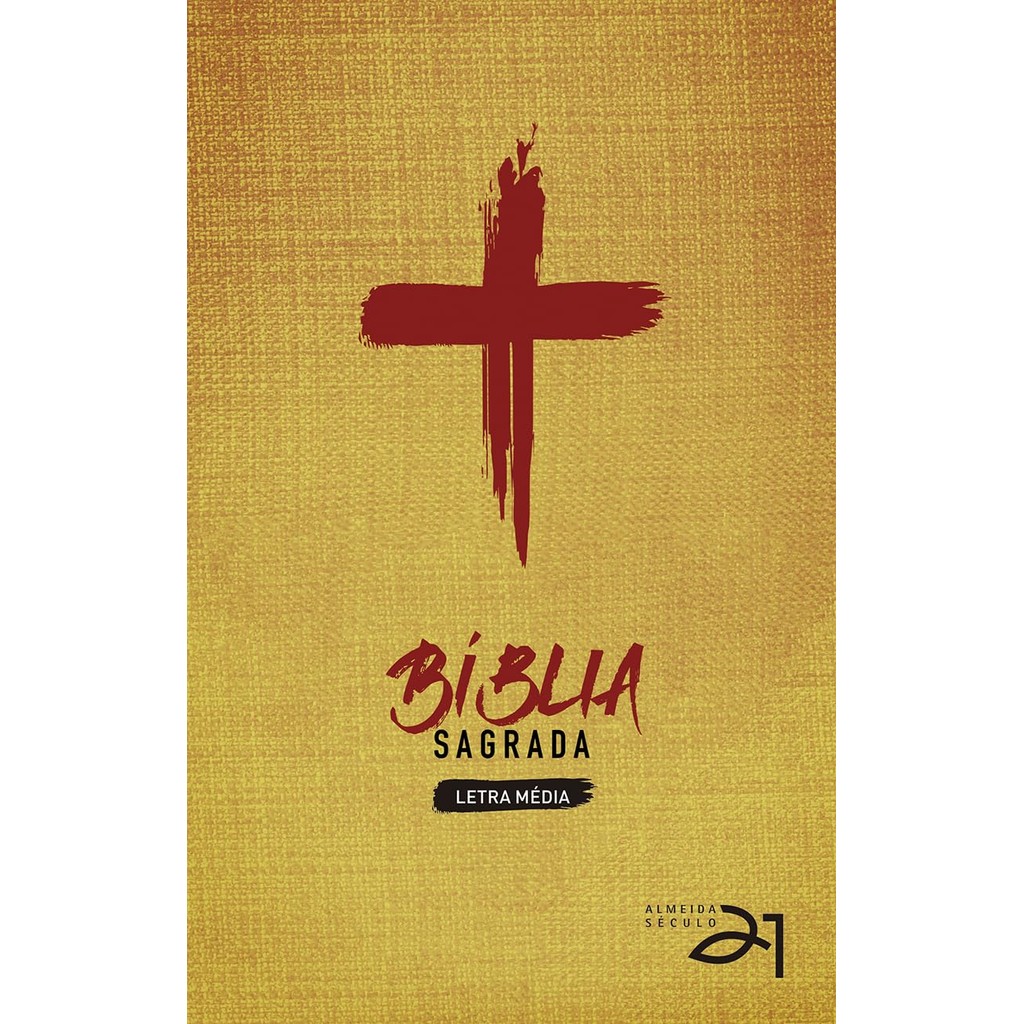 Bíblia Sagrada Almeida Século 21 | Letra Normal | C/ Referencias | Capa Dura | Cruz de Cristo em Oferta na Shopee