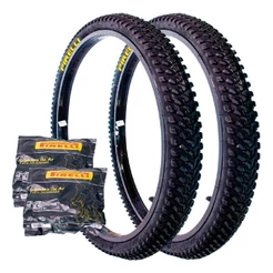 Par Pneu Pirelli Scorpion Mtb Aro 26x2.0 + 2 Camaras Pirelli