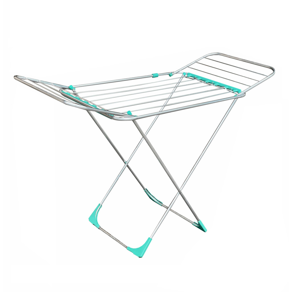 Varal De Chão Com Abas Retrátil Grande Alumínio Reforçado e Resistente