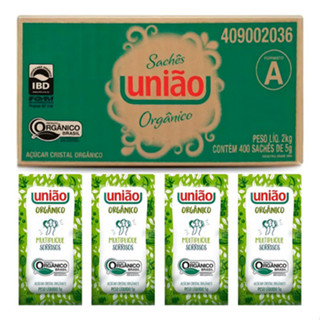 Açucar Organico União Sache C/ 400X5G em Oferta na Shopee