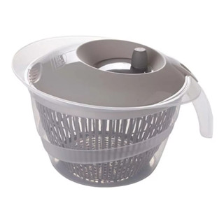 Seca Salada Grande Manual 4L Cinza Tampa Giratória Folhas Verduras Legumes Plasútil em Oferta na Shopee