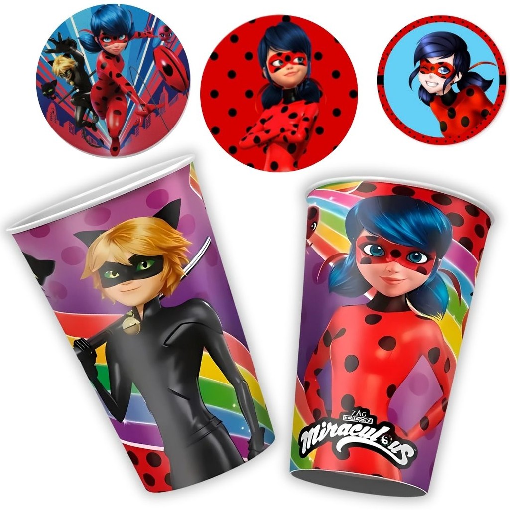 8~32 COPO PAPEL FESTA  LADYBUG 180ML REGINA em Oferta na Shopee