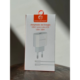 Carregador IPhone Turbo Kit Fonte Adaptador de Energia Hmaston ultra Rápido 30W Cabo tipo c CB17 em Oferta na Shopee