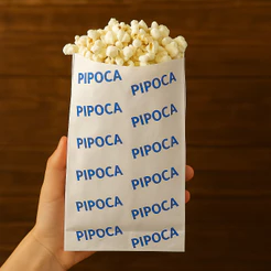 200 SACOS DE PAPEL PARA PIPOCA 7X13CM - FESTCOLOR (CHOCO)