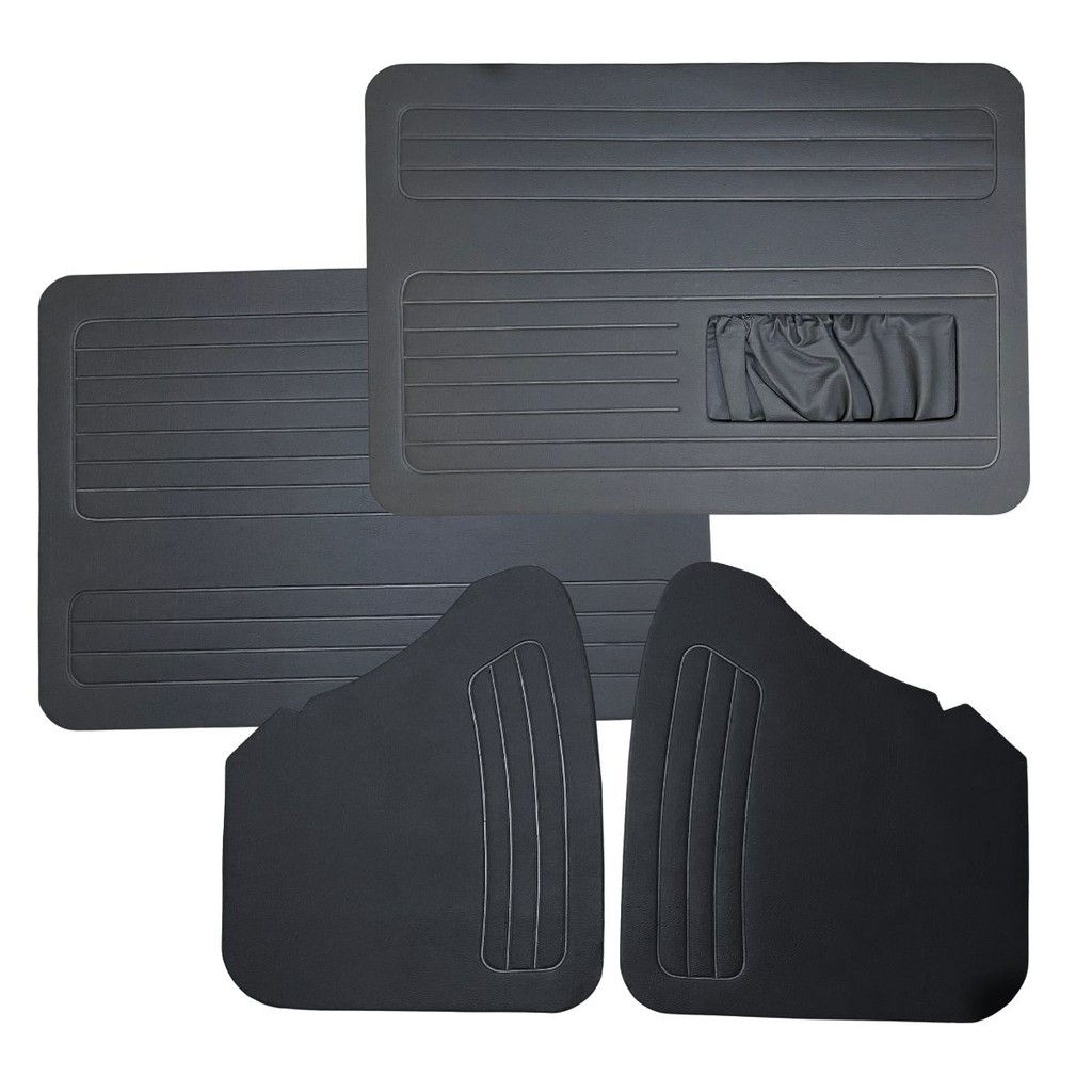 Forro Porta + Lateral Traseira Cinza Fusca 61 até 77 Courvin