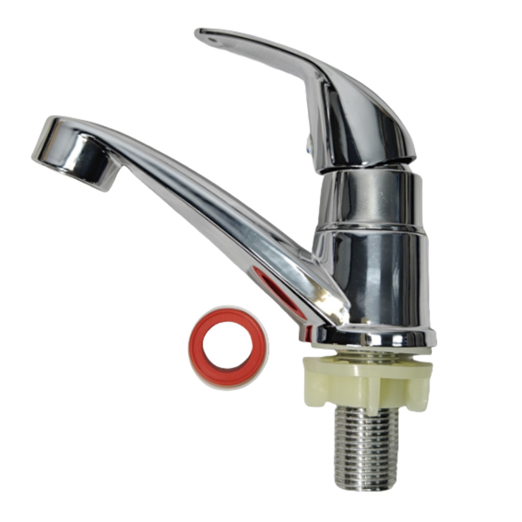 Torneira banheiro inox monocomando Cuba Lavabo Banheiro Cromado Arejador+Fita roscada Promoção Top Linha em Oferta na Shopee